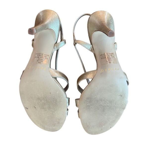 Pesáro Women's Bree Gold Heels Size 8 - Picture 5 of 9